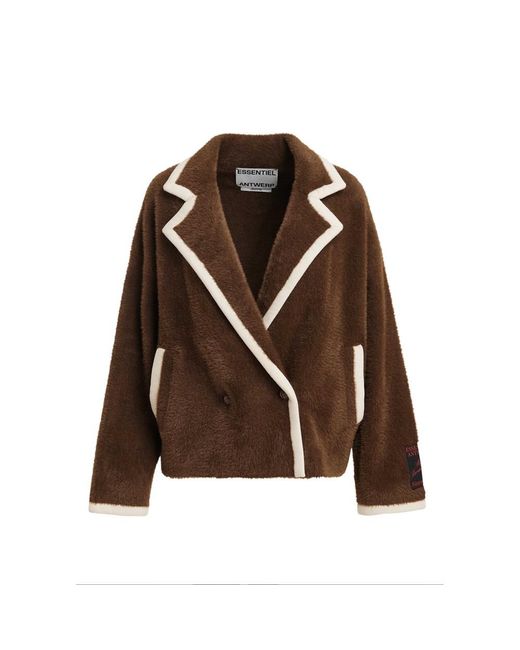 Essentiel Antwerp Brown Kugar Cardigan