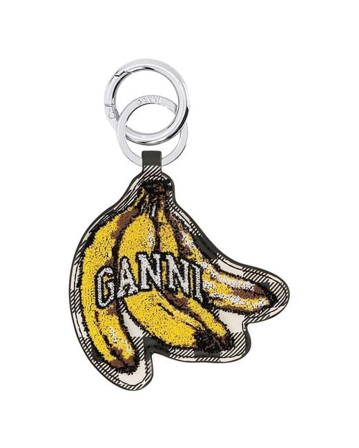 Ganni Yellow Banana Keyring