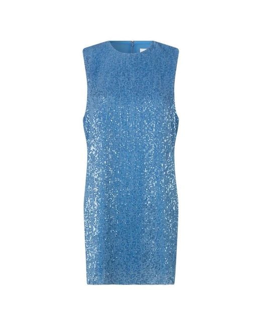 Stine Goya Blue Isha Sequin Tunic Top