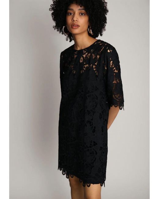 Munthe Black Lisol Lace Dress