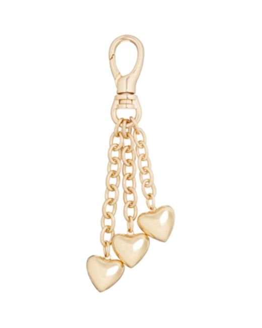 Roxanne Assoulin Metallic Puffy Heart Bag Charm