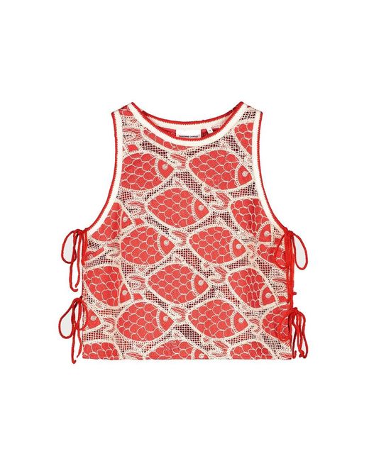 FABIENNE CHAPOT Red Muca Top