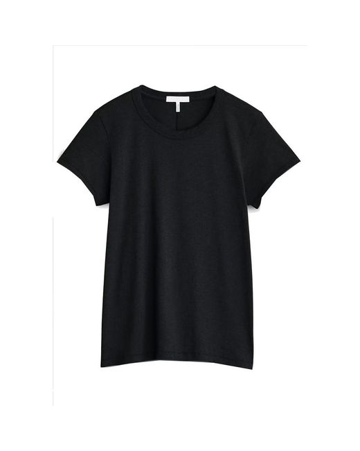 Rag & Bone Black The Slub Pima Cotton Tee