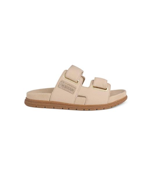 Woden White Lisa Leather Sandal