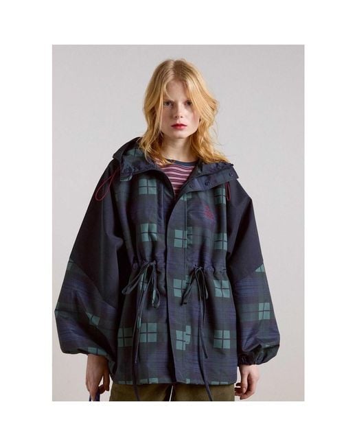 Damson Madder Blue Liu Raincoat