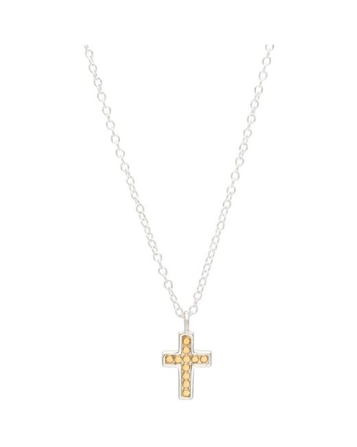 Anna Beck Metallic Small Cross Necklace