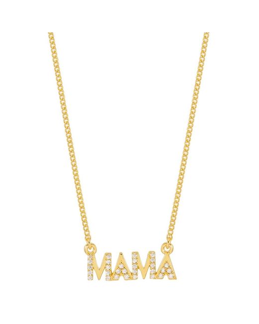 Rachel Jackson Metallic Gemstone Mama Necklace