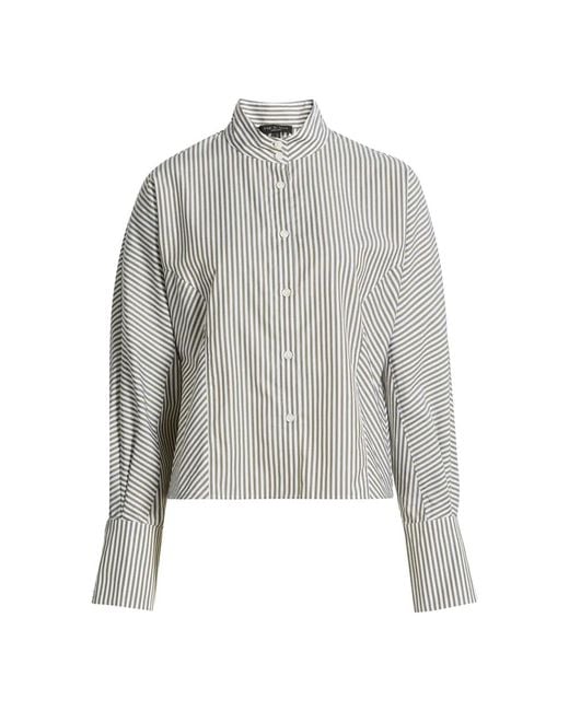 Rag & Bone Gray Dustin Cotton Poplin Shirt