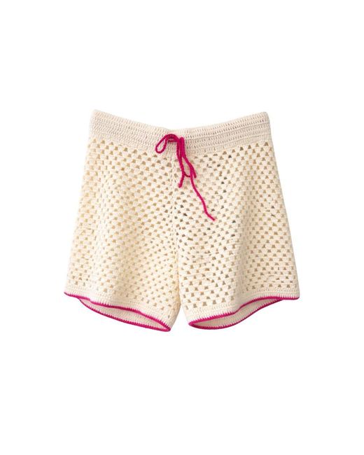 Les Tricots de Léa Multicolor Systou Cotton Crochet Shorts