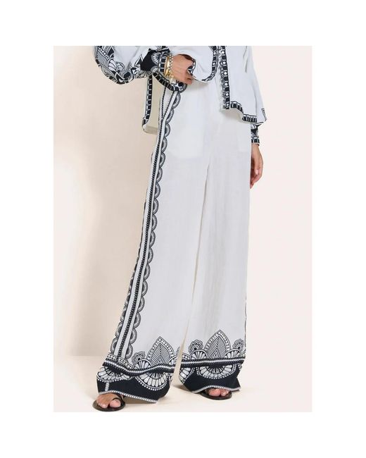 Scarlett Poppies Gray Sierra Linen Blend Trousers