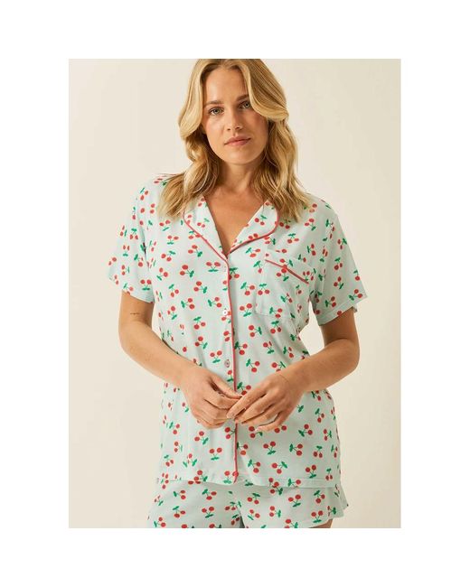 Stripe & Stare Multicolor Bedshort Pyjama Set