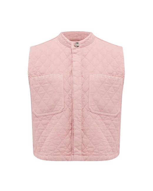 seventy + mochi Pink Quilted Pablo Waistcoat