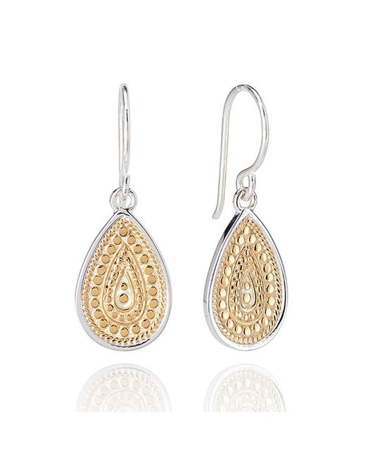 Anna Beck Metallic Signature Medium Beaded Teardrop Earrings
