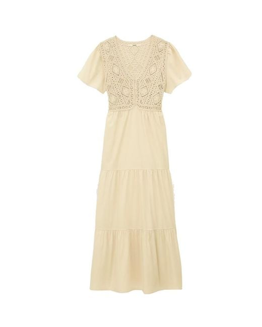 Ba&sh Natural Sandy Organic Cotton Dress