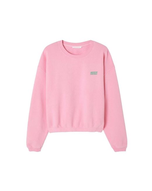 American Vintage Pink Izubird Sweatshirt