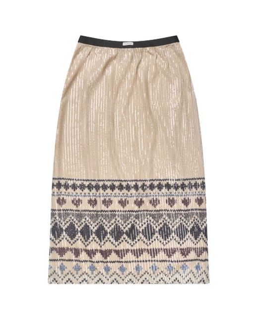 Munthe Natural Vuzia Sequin Skirt