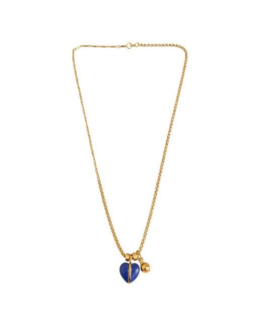 Roxanne Assoulin Metallic Mini Semi Heart Charm Necklace
