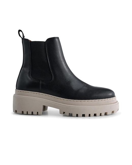 Shoe The Bear Black Iona Chelsea Leather Boot