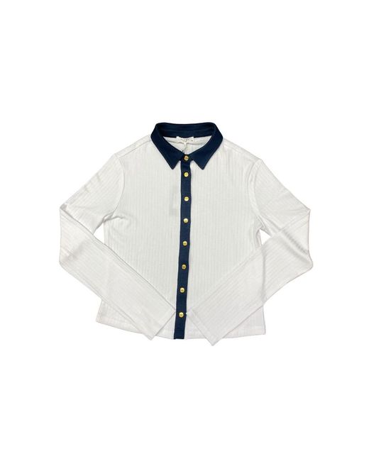 Rag & Bone Blue The Knit Contrast Top