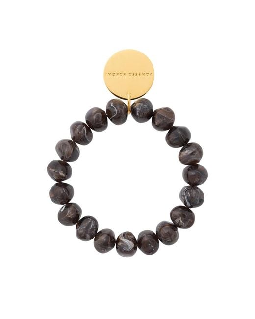 Vanessa Baroni Black Mini Stone Flex Bracelet