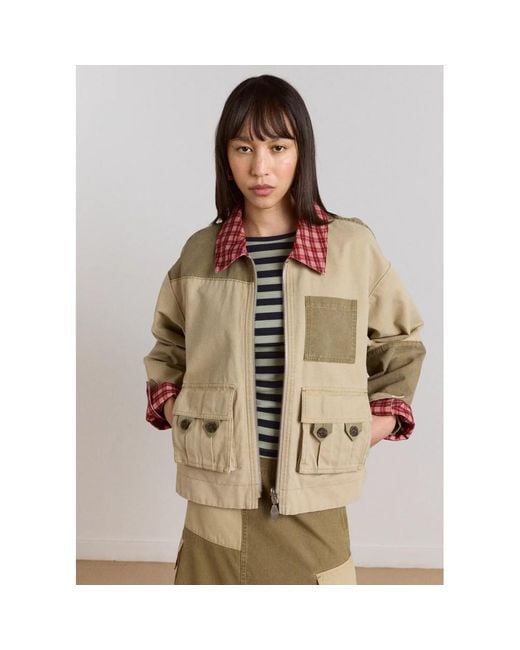 Damson Madder Brown Marcelle Barn Reversible Jacket
