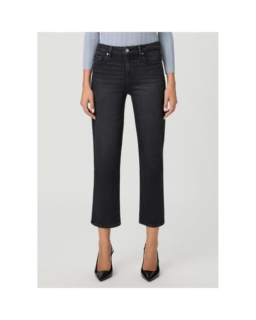 PAIGE Blue Mason Straight Mid-Rise Ankle Jean