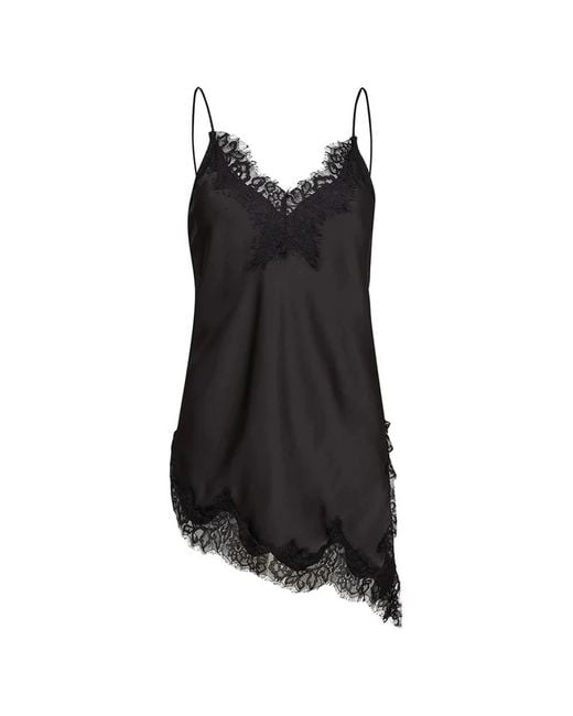 Haute L'Amitié Black Naomi Asymmetric Lingerie Top