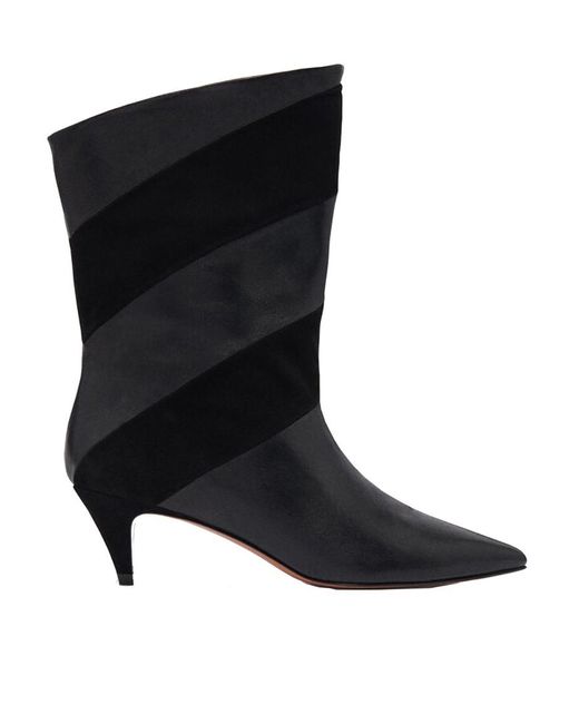 Ba&sh Black Cutty Heel Boots
