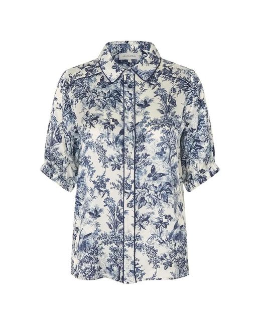 Dea Kudibal Blue Violetadea Silk Blouse