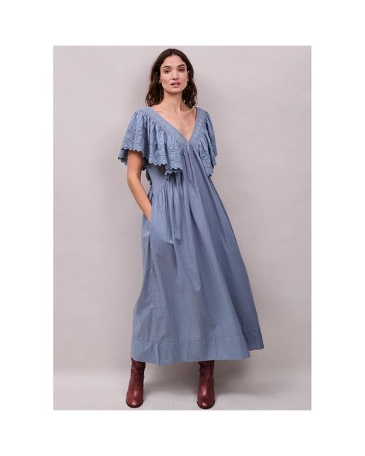 Faune Blue Camelia Dress