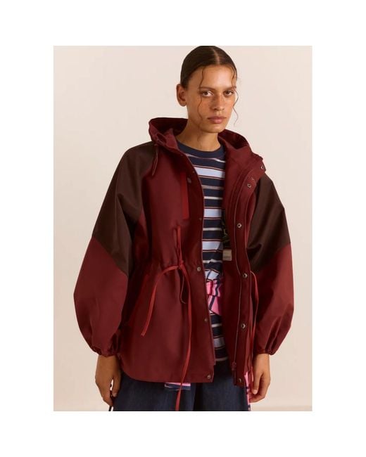Damson Madder Red Liu Raincoat