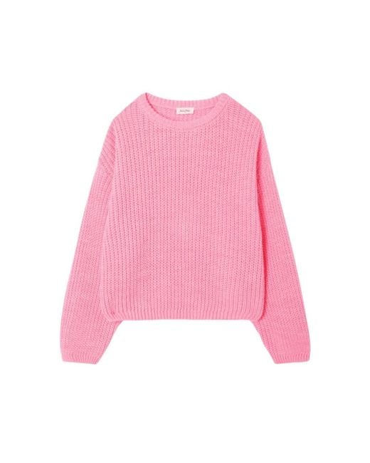 American Vintage Pink Cyrow Knit Jumper