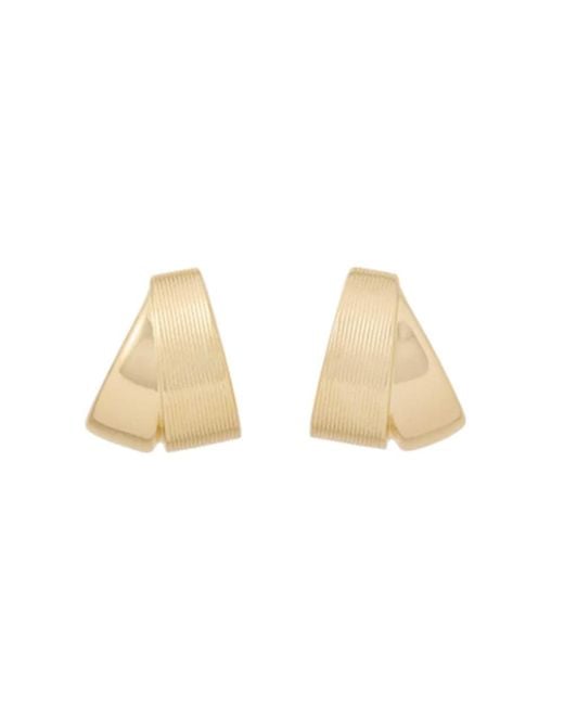 Roxanne Assoulin Natural Florentine Double Hoop Earrings