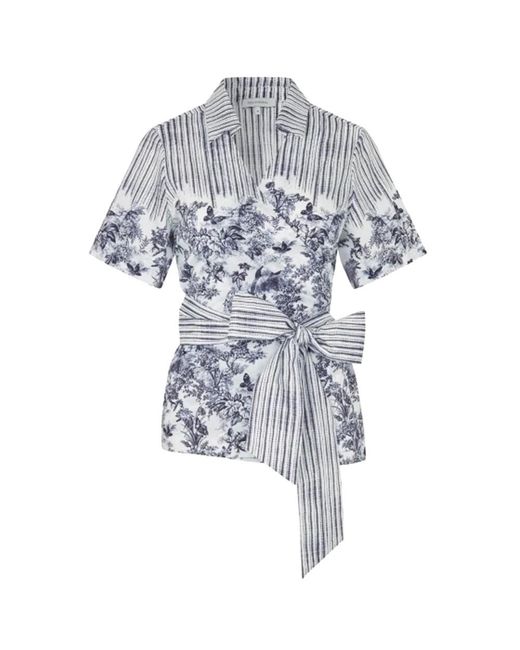 Dea Kudibal Blue Melodydea Wrap Blouse
