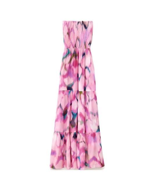 Ba&sh Pink Fate Bandeau Dress