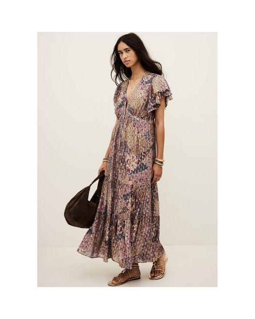 Ba&sh Brown Pareta Maxi Dress