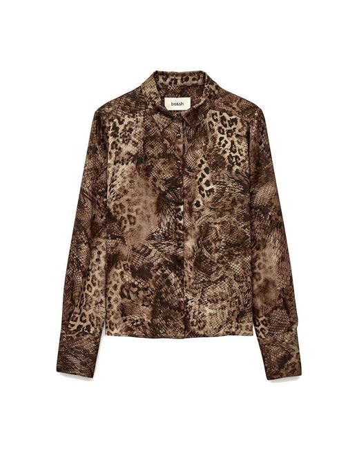 Ba&sh Brown Cornelia Shirt