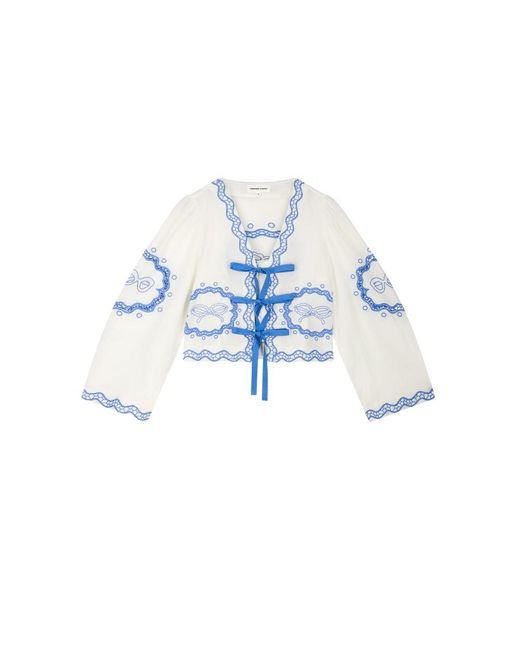 FABIENNE CHAPOT Blue Serviette Blouse