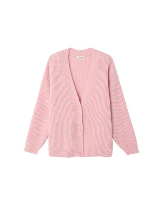 American Vintage Pink East Knitted Cardigan