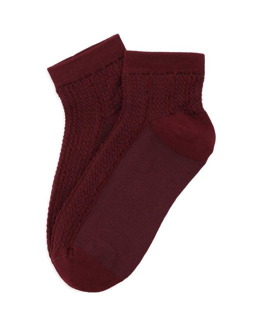 SUI AVA Red Sofie Ankle Socks