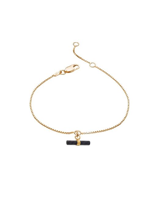 Rachel Jackson Metallic Aventurine Disco T Bar Chain Bracelet