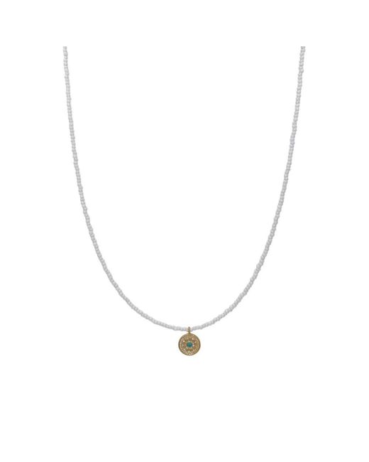 Anna Beck Metallic Sol Beaded Necklace