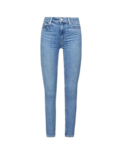 PAIGE Blue Hoxton Ankle High Rise Skinny Jean