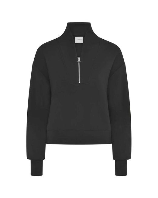 Varley Black Davidson Zip Sweatshirt