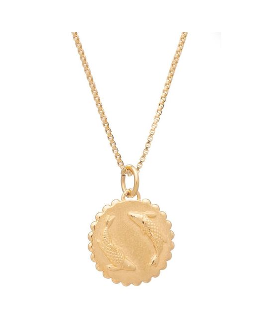 Rachel Jackson Metallic Zodiac Art Coin Necklace