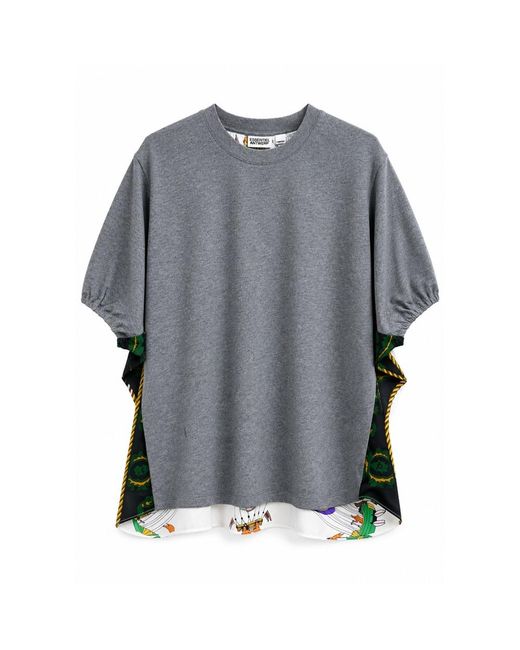 Essentiel Antwerp Gray Kos Two Sided T-Shirt