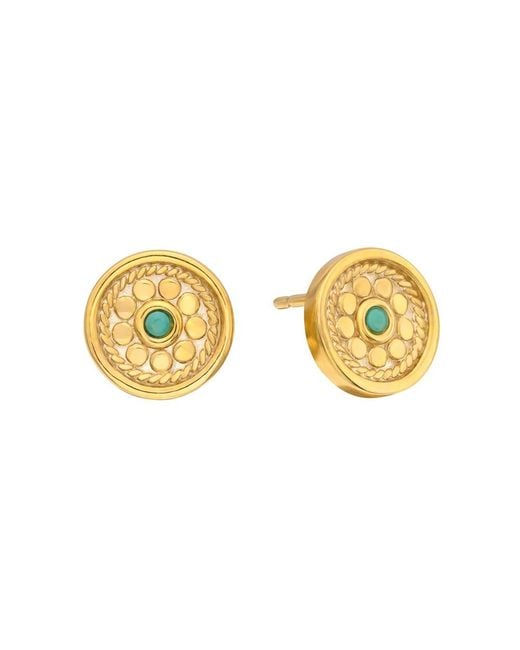 Anna Beck Metallic Flora Studs
