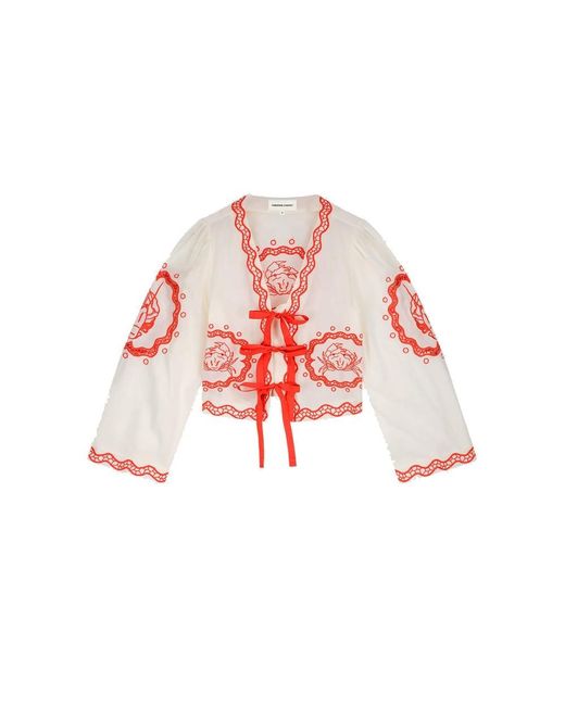 FABIENNE CHAPOT Red Serviette Blouse