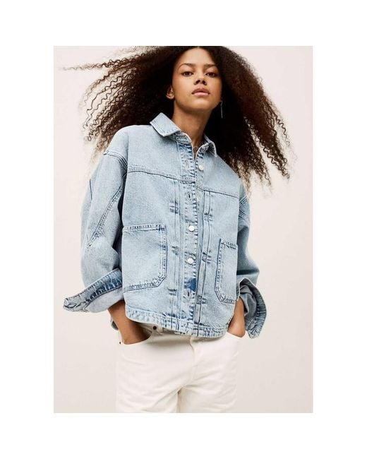 Ba&sh Blue Juno Denim Jacket
