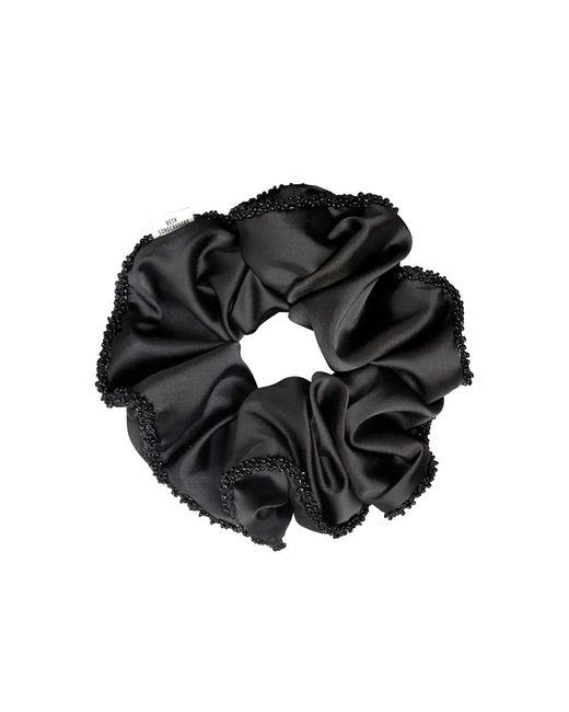 Becksöndergaard Black Luster Bead Scrunchie